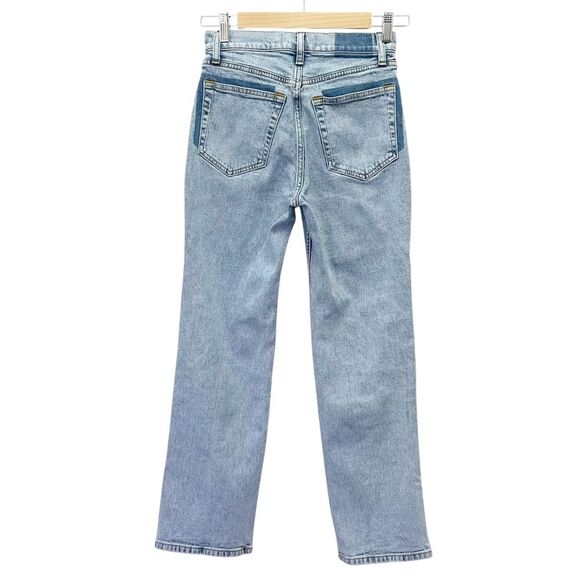 Abercrombie & Fitch Ultra High Rise Ankle Straight Jean Light Wash Size 24 | 00 - Picture 3 of 12